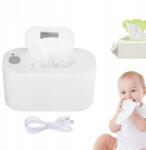  Hordozható nedves babatörlőkendő melegítő, fehér