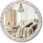  Nyomott mintás tükör, fi 80cm, Geometrikus minta (010090550110300029324)