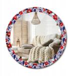  Dekoratív tükör, 90cm, Filodendronok, nyomott mintás, edzett üveg (010090550120300072589)