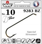 Indiana Mucha Nimfa Streamer Horog VMC Streamer 9283 Bz No. 10 Fly Mouche 10db (I-9283 BZ 10)