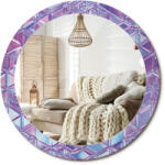  Prémium tükör üveg díszkerettel, fi nyomattal 80 cm Kristály mintás (010090550110300072657)