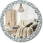  Prémium kerek tükör, üveg díszkerettel, Fi 80cm, Felhők, 4mm, fém rögzítők (010090550110300012525)