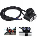  Univerzális kormánykapcsoló, 22mm, kék LED, motorkerékpárhoz