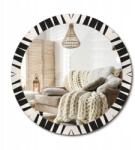  Dekoratív függő tükör, fi 90cm, Absztrakt geometria, nyomott mintával (010090550120300072614)