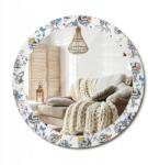  Nyomott mintás tükör, Színes pillangók, fi 80 cm, üveg, fürdőszoba, konyha (010090550110300011890)