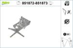 VALEO Mecanism actionare geam VALEO 851872 (851872)
