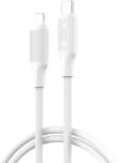 XO Type-C - iPhone 8pin gyorstöltő adatkábel, fehér, 1M, 27W, XO-NB-Q265A