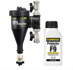 Fernox TF1 Total filter mágneses iszapleválasztó golyócsappal és Protector + Filter Fluid 9 folyadékkal, 1" (62765)