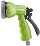 EXTOL CRAFT 3 év pisztoly szórófej, locsoló, ergonomikus ; műanyag 7 féle sugár, kuplung csatlakozóval (70113)