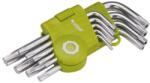 EXTOL CRAFT 3 év TORX kulcs klt. , rövid, Cr40, TÜV/GS; 9db, T10-T50, bliszteren, egyik vége lyukas (66010)