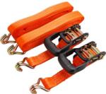 EXTOL PREMIUM 5 év rakományrögzítő gurtni, 2db, kampós, max. 2000kg; 5m×35mm, EN12195-2, TÜV/GS (8861146)