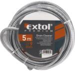 Extol Premium lefolyócső tisztító, 3m, 9mm átmérő, kézi tekerővel, tisztító körömmel, (1, 9mm drótból sodorva) (8859022)