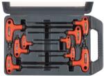 EXTOL PREMIUM 5 év torx kulcs klt. , 9db ; CV. , gumírozott T-nyelű, T10×100, T15×100, T20×100, T25×150, T27×150, T30×150, T40×150, T45×200, (8819401)