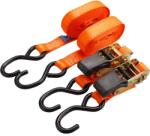 EXTOL PREMIUM 5 év rakományrögzítő gurtni, 2db, kampós, max. 800kg; 5m×25mm, EN12195-2, TÜV/GS (8861136)