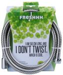 Freshhh zuhanytömlő, rozsdamentes acél; 1, 5m, kétszeresen zárt, csavarodás mentes (830244)