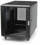 StarTech - 4 oszlopos 15U szerver rack szekrény, zárható 19" - RK1536BKF (RK1536BKF)