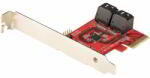 StarTech - SATA PCIe kártya - 4 portos PCIe SATA bővítőkártya - 4P6G-PCIE-SATA-CARD (4P6G-PCIE-SATA-CARD)