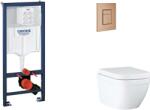 GROHE Rapid SL - Set pentru montare încastrată, toaletă, capac SoftClose și clapetă Skate Cosmopolitan, Triple Vortex, Warm Sunset periat SANI11BB4128 (SANI11BB4128)