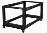 StarTech - 4 oszlopos, 8U magas mobil, nyitott keretű 19" szerverállvány - 4POSTRACK8U (TÚLMÉRETES ÁRU) (4POSTRACK8U)