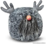  Karácsonyi skandináv manó dekoráció, ajtótámasz, rénszarvas, 15 cm