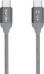 Nevox USB 2.0 cable, USB-C connector > USB-C connector (grey, 1 meter, PD, charging with up to 100 watts) (1653) - vexio