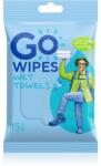 Go Wipes Wet Towels frissítő nedves törlőkendők 26x20 cm 15 db