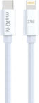 Maxlife USB-C - Lightning Maxlife MXUC-12 kábel 2, 0 m 27W fehér