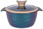 NEOKLIEN Oala Neoklein CSG20-OceanBlue, cu capac din sticla, 20 cm, 2.6 L, aluminiu turnat, invelis anti-aderent (Albastru) (CSG20-OceanBlue)