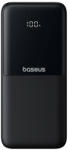 Baseus Lipow 10000mAh 22.5W Powerbank beépített Dual kábellel és kijelzővel (extra fekete Baseus Simple USB-A - USB-C 3A 0.2m kábel) - Fekete