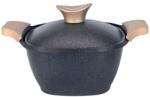 NEOKLIEN Oala Neoklein SCS20-Black, cu capac, 20 cm, 2.7 L, aluminiu turnat, invelis anti-aderent (Negru) (SCS20-Black)