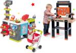 Smoby Set bancă de lucru Black&Decker Smoby și magazin Maxi Market cu scaner electronic (SM360701-7) Set bricolaj copii