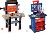 Smoby Set bancă de lucru Black&Decker Smoby cu maşină de găurit şi atelier de lucru Spidey cu mașinuță (SM360701-1) Set bricolaj copii