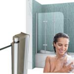  Marion Kád Paraván 3 Szárnyú 120x140 Mozgató Króm