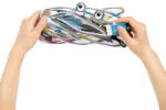 ZIPIT Penar cu fermoar, ZIPIT Clear Monster - curcubeu (ZP-426505) Penar