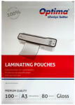 OPTIMA Folie laminare Optima A3 (303 x 426 mm), 80 microni, 100 folii/top (OP-75003080)