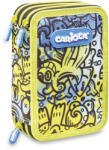 CARIOCA Penar echipat cu 2 compartimente Carioca Comics, Bleu-galben (CA-130551) Penar