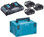 Makita Set acumulatori, 18V LXT 3x acumulatori 18V, 5Ah + încărcător + Makpac (198844X)