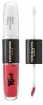 Dermacol 16H Lip Colour Extreme Long-Lasting Lipstick ruj si luciu de buze cu persistenta indelungata 2 in 1 No. 16 8 ml