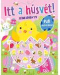 Móra Könyvkiadó Itt a húsvét! - színezőkönyv pufi matricákkal (MO4987) - jatekbolt