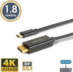 Delight Type-C - DisplayPort Kábel 1, 8m V1.4 (20335B) (20335B)