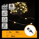 Aigostar - LED външна коледна гирлянда 300xLED/8 функции 33m IP44 топла бяла (AI1420)