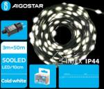Aigostar - LED външен коледен гирлянд 500xLED/8 функции 53m IP44 студено бяло (AI1423)