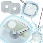  Téglalap alakú lapos mop forgó tiszta piszkos víz csavargató (KX3277)