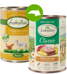 Lukullus 24x400g Lukullus Naturkost nedves kutyatáp Adult mix 2 gabonamentes (3 változattal)