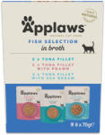 Applaws 48x70g Applaws tasakos hús-/hallében vegyes tonhal mix csomag (3 fajta), nedves macskaeledel