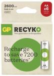 Emos GP ReCyko NiMH Akkumulátor tölthető elem HR6 (AA) 2600mAh 6db B2527V (B2527V)