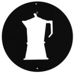 EXOD fali fém dekoráció, kávéfőző - MRWA-28