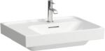 Laufen MEDA Mosdó 60 × 46 cm, bal polcos, alsó éle csiszolt, egy csaplyuk, középen, Fehér H8181120001041 (H8181120001041)