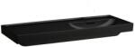 Laufen MEDA Mosdó 120 × 46 cm, bal polcos, csaplyuk nélkül, Matt Fekete H8171197161091 (H8171197161091)
