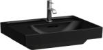 Laufen MEDA Mosdó 60 x 46 cm, bal polcos, egy csaplyuk, középen, Matt Fekete H8171127161041 (H8171127161041)